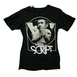 The Script Band Tour Shirt Vintage 2013 Short Sleeve Small 100% Cotton Women's